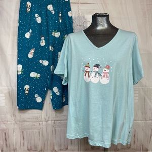Dreams & Co 1X (22/24) Snowman Pajama Set